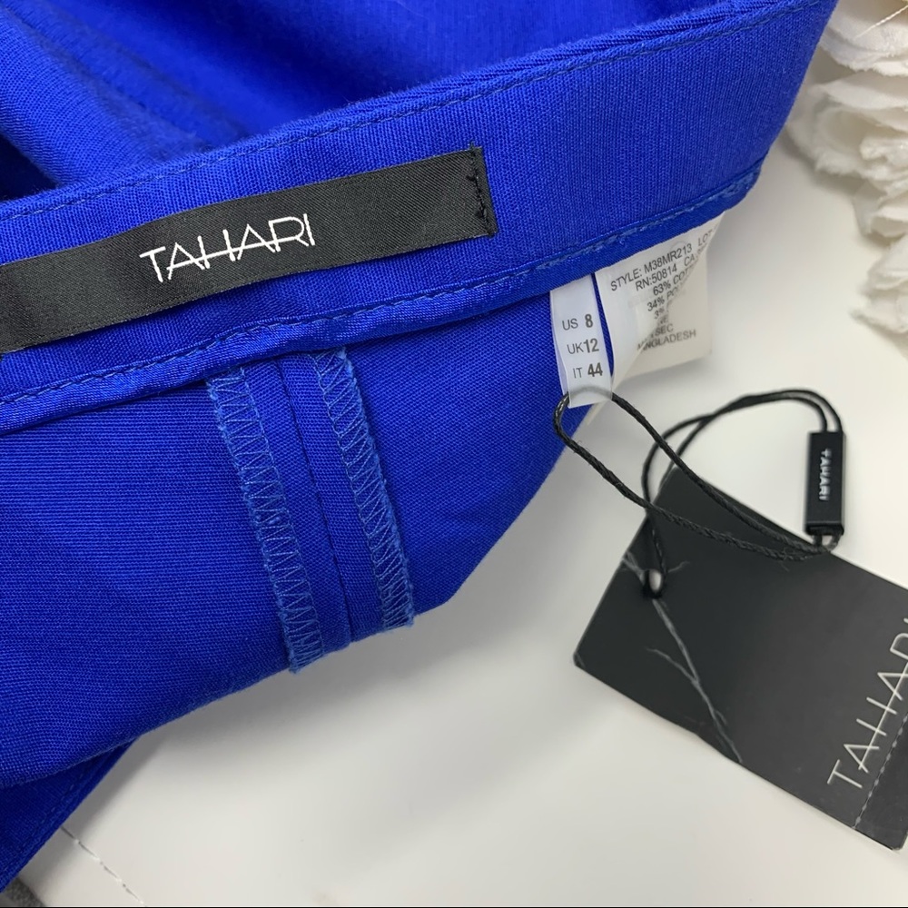NEW Tahari Sammy pant in Blue lagoon - Picture 10 of 11